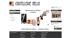 Desktop Screenshot of coutellerie-hello.fr